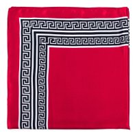 Дамски шал в червено с ефектен принт в черно и бяло Art of Polo, снимка 1 - Шалове - 43098534