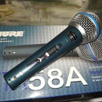 shure beta sm58s-profi microphone-внос швеицария, снимка 1 - Микрофони - 29059178
