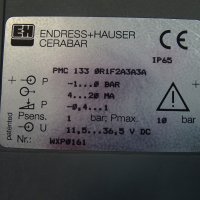 пресостат ENDRESS+HAUSER CERABAR PMC 133 0R1F2A3A3A pressure switch, снимка 4 - Резервни части за машини - 37514828