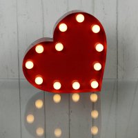LED лампа романтично червено сърце, снимка 3 - Романтични подаръци - 40015337
