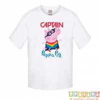 Детска тениска Peppa pig capitan, снимка 4 - Детски тениски и потници - 33167915