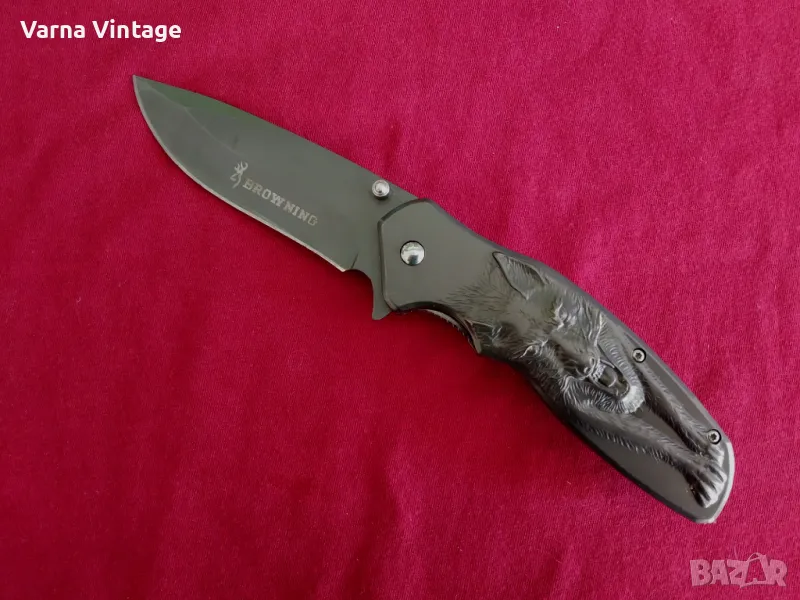 Джобен сгъваем нож Вълк. Browning, снимка 1