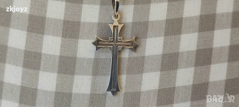 СРЕБЪРНА ВИСУЛКА- КРЪСТ  2.14 грама /ПРОБА 925, снимка 1