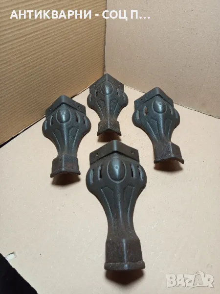 Комплект Соц Стари Масивни Крака От Стара Печка., снимка 1