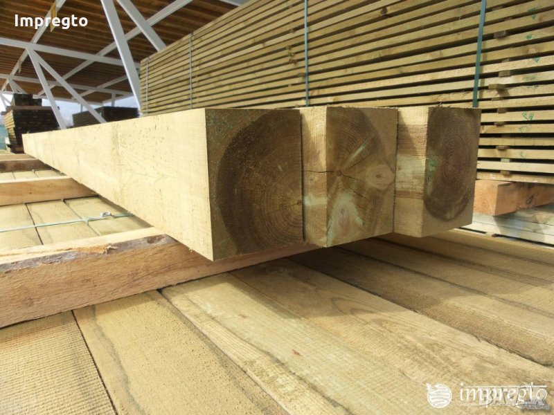 Импрегниране на дървен материал доставен от клиент, снимка 1