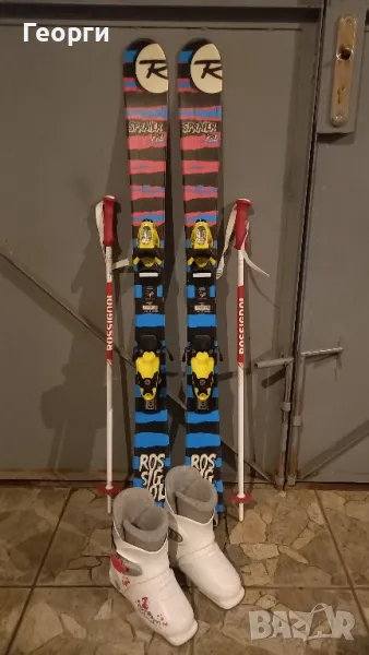 Детски комплект скиRossignol-115см+обувки Rossignol-19.5, снимка 1