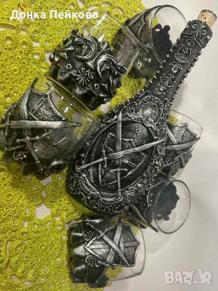 Сервиз за уиски от 7 части ръчна изработка , снимка 1