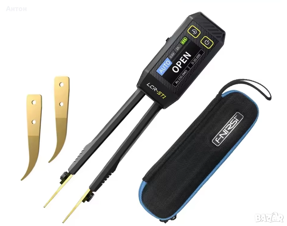 Мултиметър LCR тестер тип пинсета за SMD елементи с много възможности, снимка 1