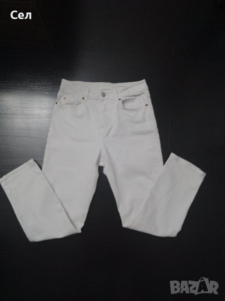 Бели дънки с висока талия H&M, 40, снимка 1