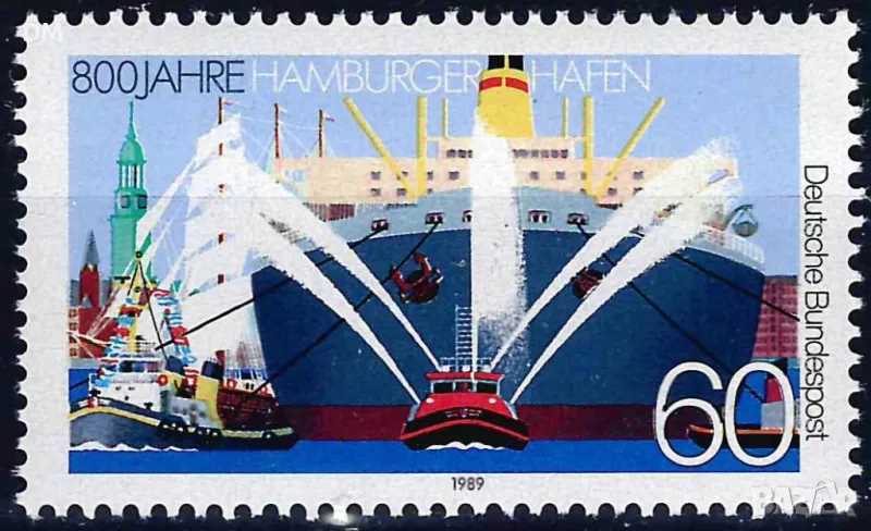 Германия  ГФР 1989 - кораби  MNH, снимка 1