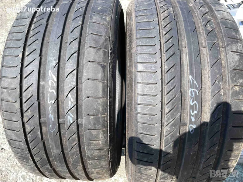 265/30/20 Continental SportContact6 Дот 2022г 5мм RO1 Audi, снимка 1