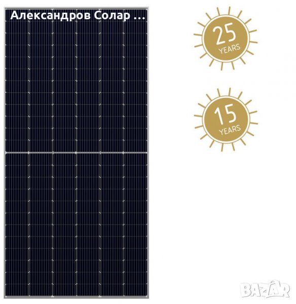 Фотоволтаичен  двулицев панел 570 Wp  на немската фирма Luxor, снимка 1