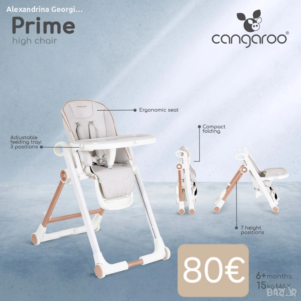 Стол за хранене Cangaroo , снимка 1