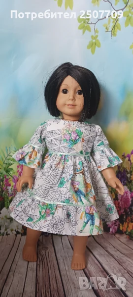 Рокля за кукла Американ Гърл 46 см, снимка 1
