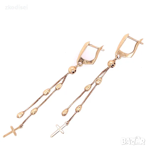 Златни обеци 4,04гр.14кр. проба:585 модел:28074-1, снимка 1