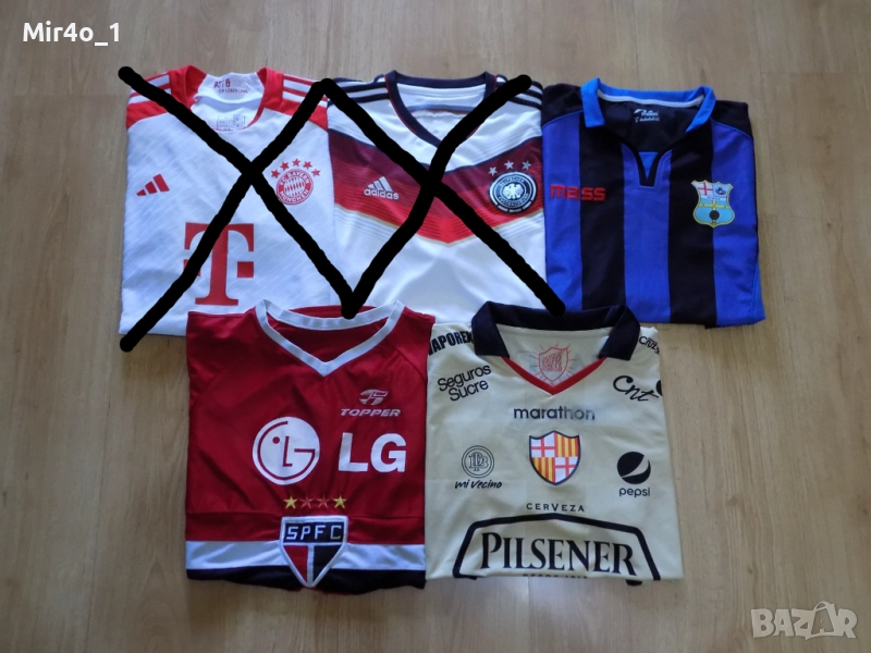 футболни тениски genova sgb sao paulo spfc barcelona sporting club ecuador екип блуза оригинал, снимка 1