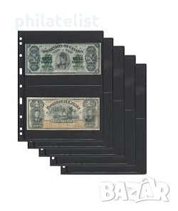 VARIO 2 S - черни листа за четири банкноти на лист–195х128, снимка 1