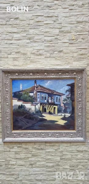 Българска картина - Пейзаж- Наполеон Алеков 1966, снимка 1