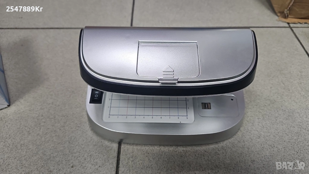 Детектор за фалшиви банкноти – преносим UV детектор с магнитен сензор и вградена батерия, снимка 1