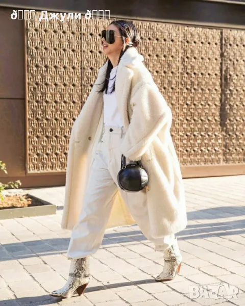 Топло зимно палто от камилска вълна 🤍, снимка 1