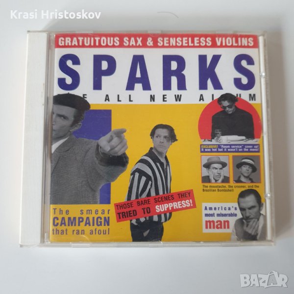 Sparks ‎– Gratuitous Sax & Senseless Violins cd, снимка 1