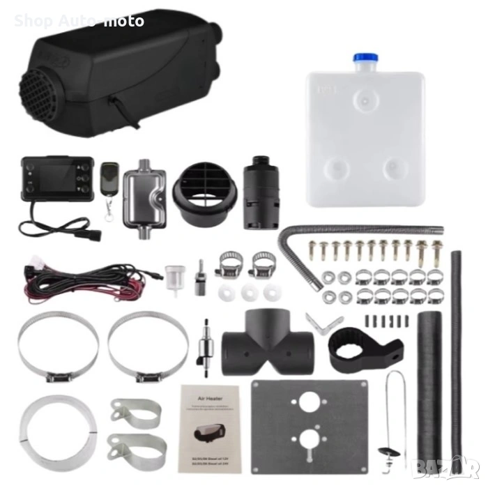 Дизелова суха печка Automat-5kW, 12V / 24V, LCD дисплей и дистанционно управление, снимка 1