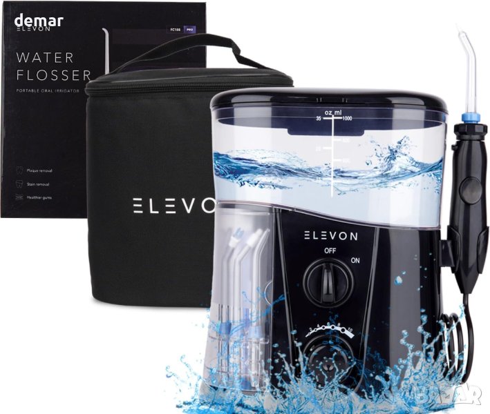 Elevon Premium Water Flosser Kit за семейни стоматологични грижи, снимка 1