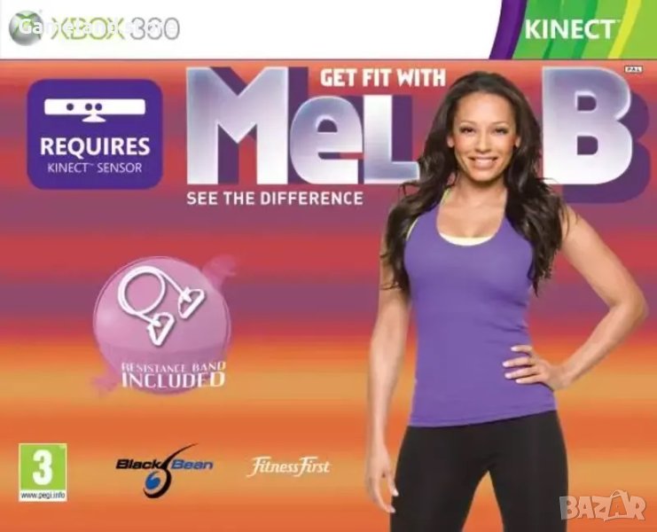 Resistance Band + Get Fit With Mel B - XBOX 360, снимка 1