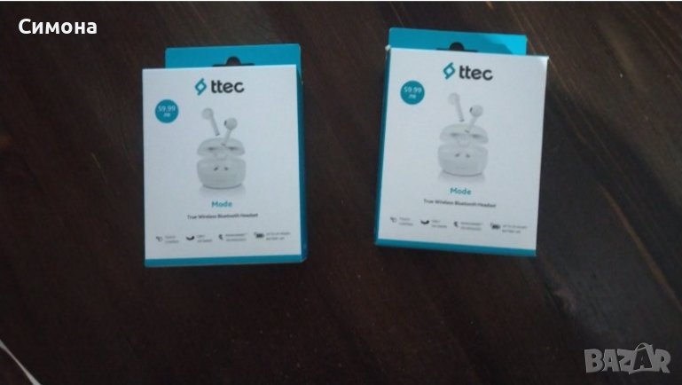  Безжични слушалки TTEC 2 броя, снимка 1