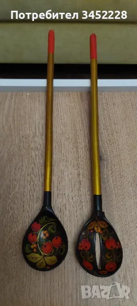 лъжици хохлома Русия отлични за ценители , снимка 1