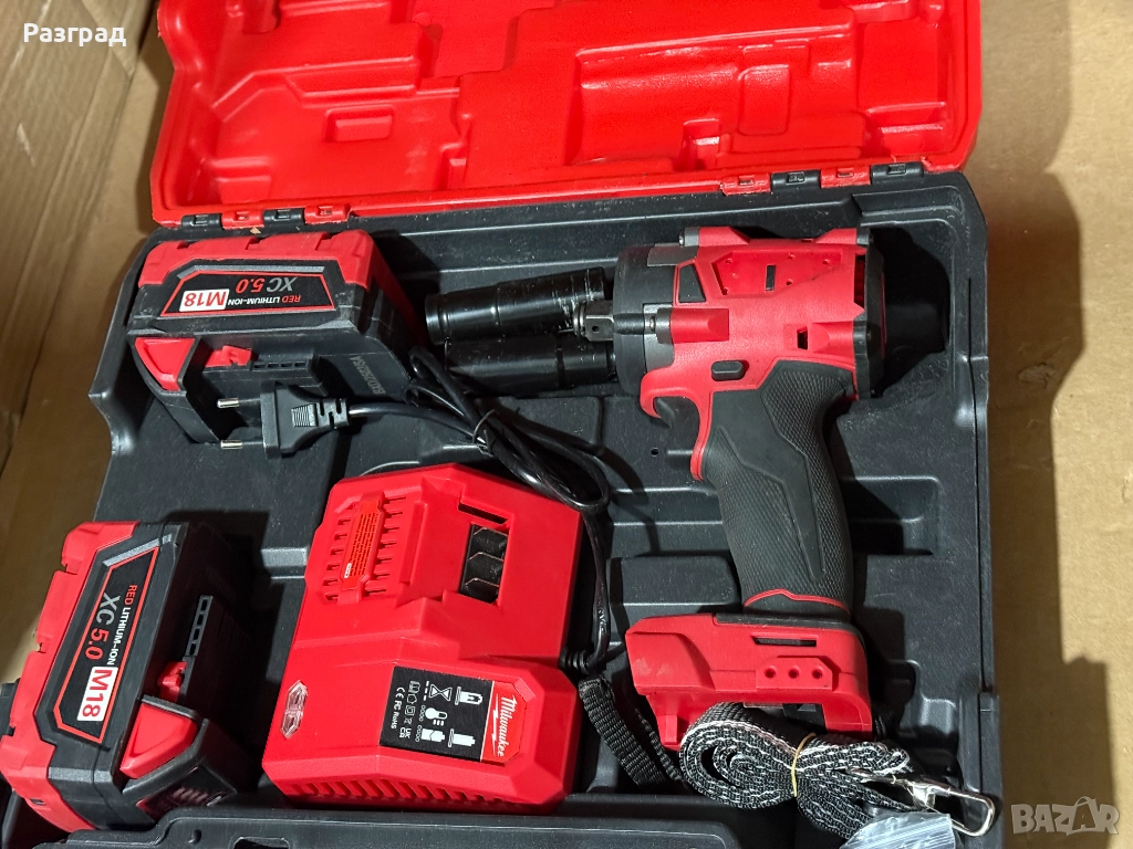 Гайковерт Винтоверт  Milwaukee  18V с две батерии, снимка 1