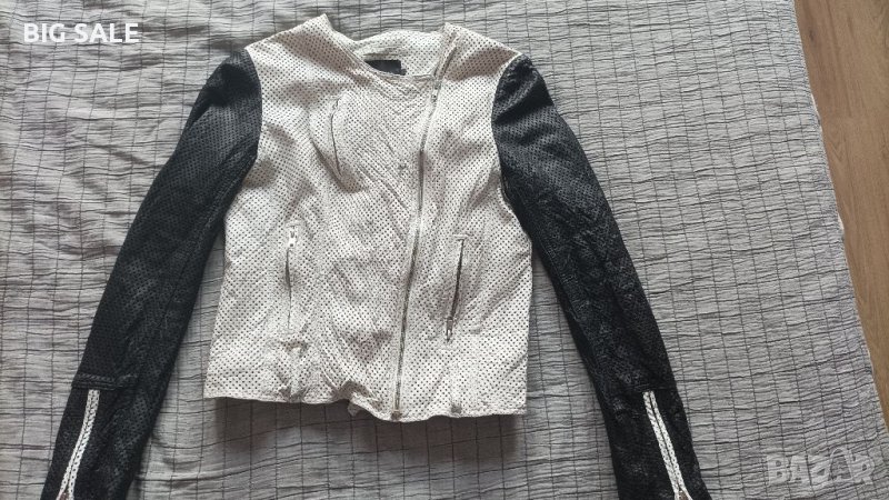 Лятно кожено яке на дупки, снимка 1