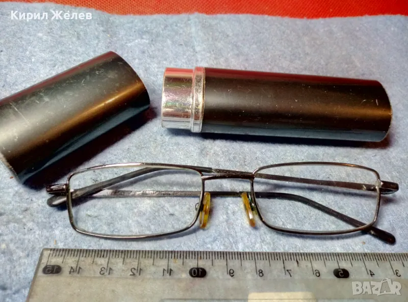 СТИЛНИ ВИНТИДЖ МОДЕЛ ДИОПТРИЧНИ ОЧИЛА с МЕТАЛЕН КАЛЪФ 37712, снимка 1