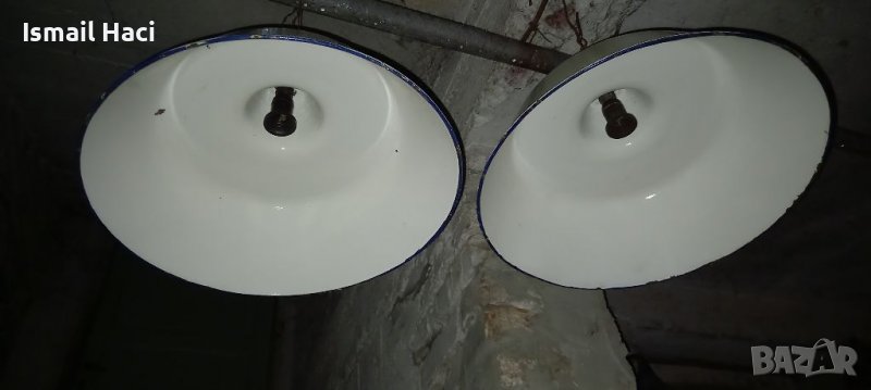 Индустриална емайлирана лампа, снимка 1