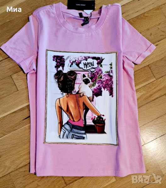 Дамска розова тениска.Нова!, снимка 1
