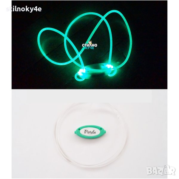 Кучешки светещ нашийник/флашер Светещи нашийници/флашери за кучета Кучешки светещ нашийник/флашер, снимка 1