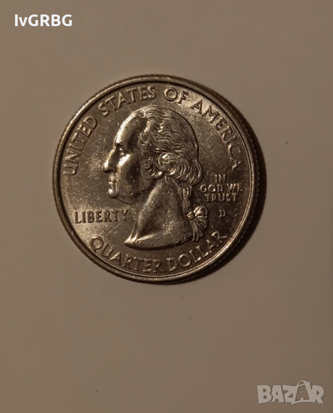 1/4 долар САЩ 2006 Невада 25 цента СЕРИЯТА С ЩАТИТЕ Монета Америка , снимка 1