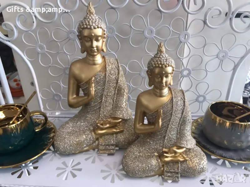 Статуетка Буда - от полирезин, снимка 1