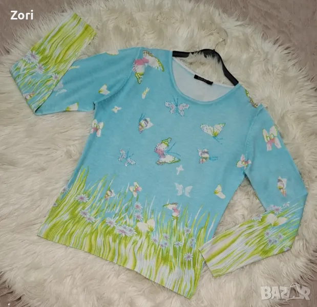 ИЗКЛЮЧИТЕЛНО КРАСИВА блуза от тъничко, меко и много фино плетиво, снимка 1