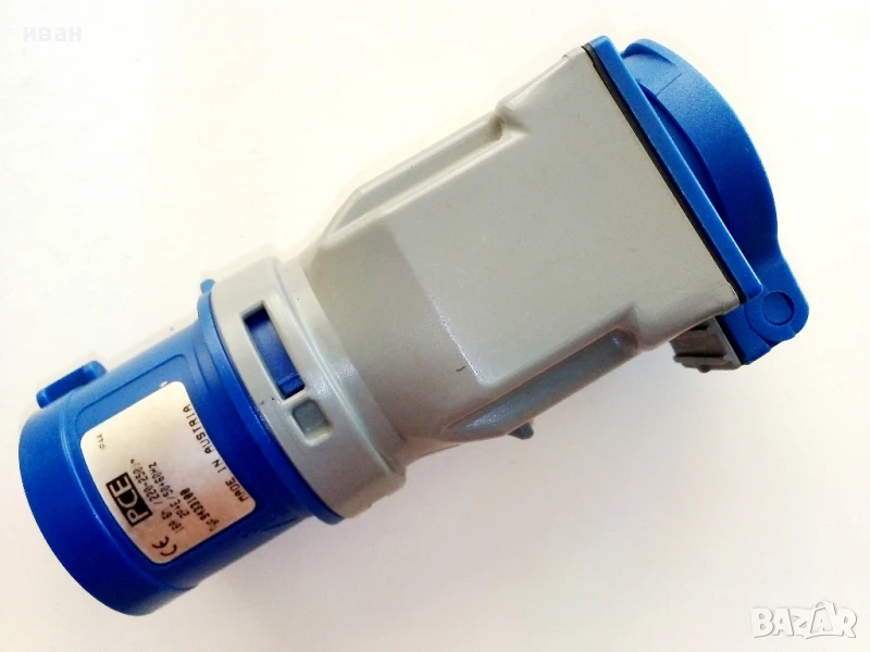 Адаптор / преход от евро към шуко 16А нов, снимка 1