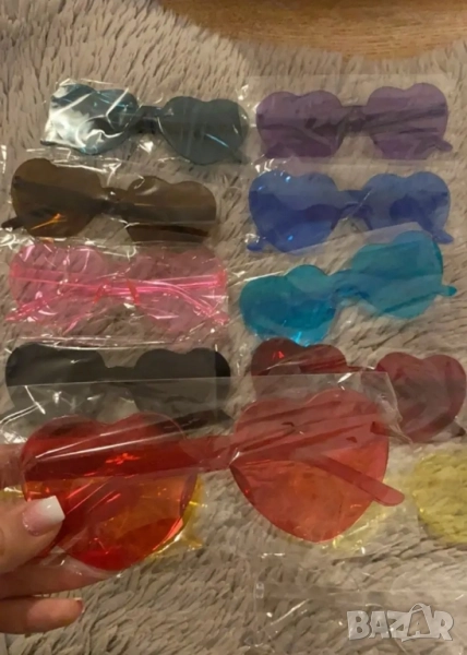 Водоустойчиви дамски очила със стъкла във форма на сърца, снимка 1