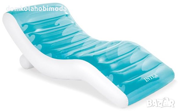 Надуваем матрак Intex с извит дизайн за комфорт, до 100 кг,190х99 см, снимка 1