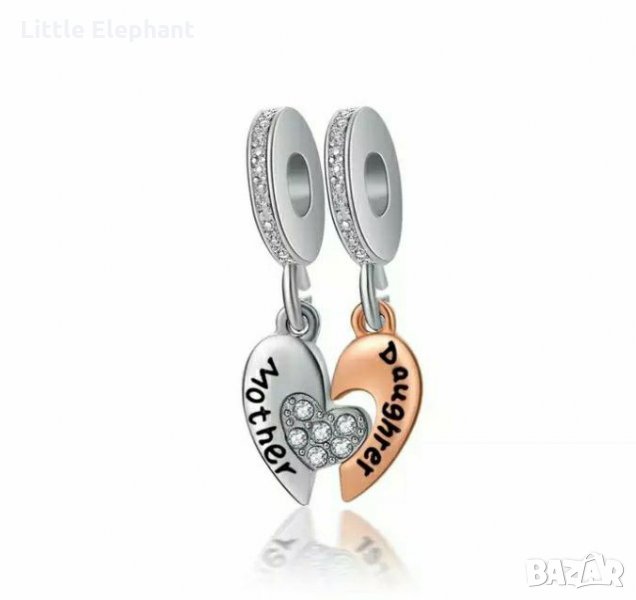 Висящ елемент сърца"Mother and Daughter", снимка 1