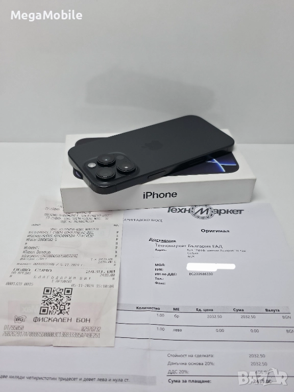 iPhone 16 Pro 128GB Titanium Black, снимка 1