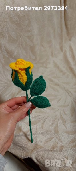 Ръчно плетена вечна роза, снимка 1