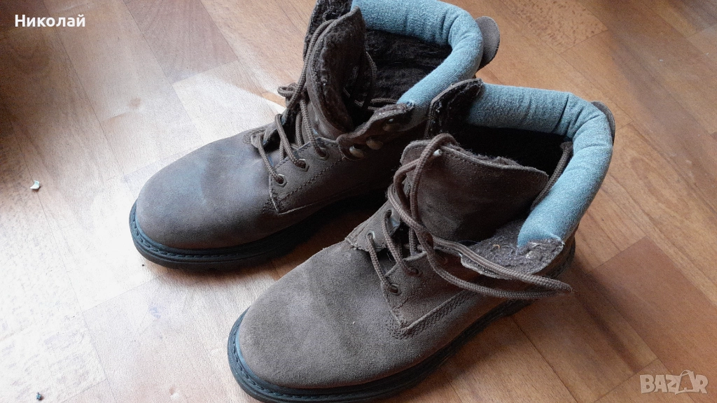 Мъжки кожени боти Walkworld, снимка 1