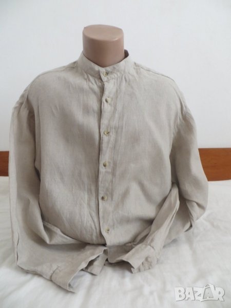Мъжка риза с дълъг ръкав от лен Cleo, снимка 1