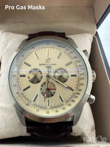 Часовник Breitling Full Automatic Ново Automatic Хронограф Hrono само за 300 лв с дървена кутия., снимка 1