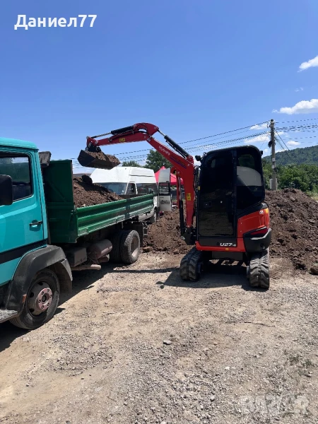 Услуги с 3/5-тонен багер, тристранен самосвал Mercedes 814, Mercedes 308-бордови., снимка 1