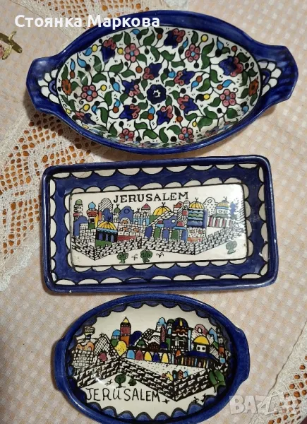 Красиви чинийки от Израел от 1995 г-3 бр за 15 лв, снимка 1